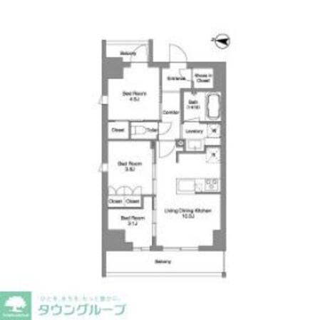 BPRレジデンス東日暮里の物件間取画像